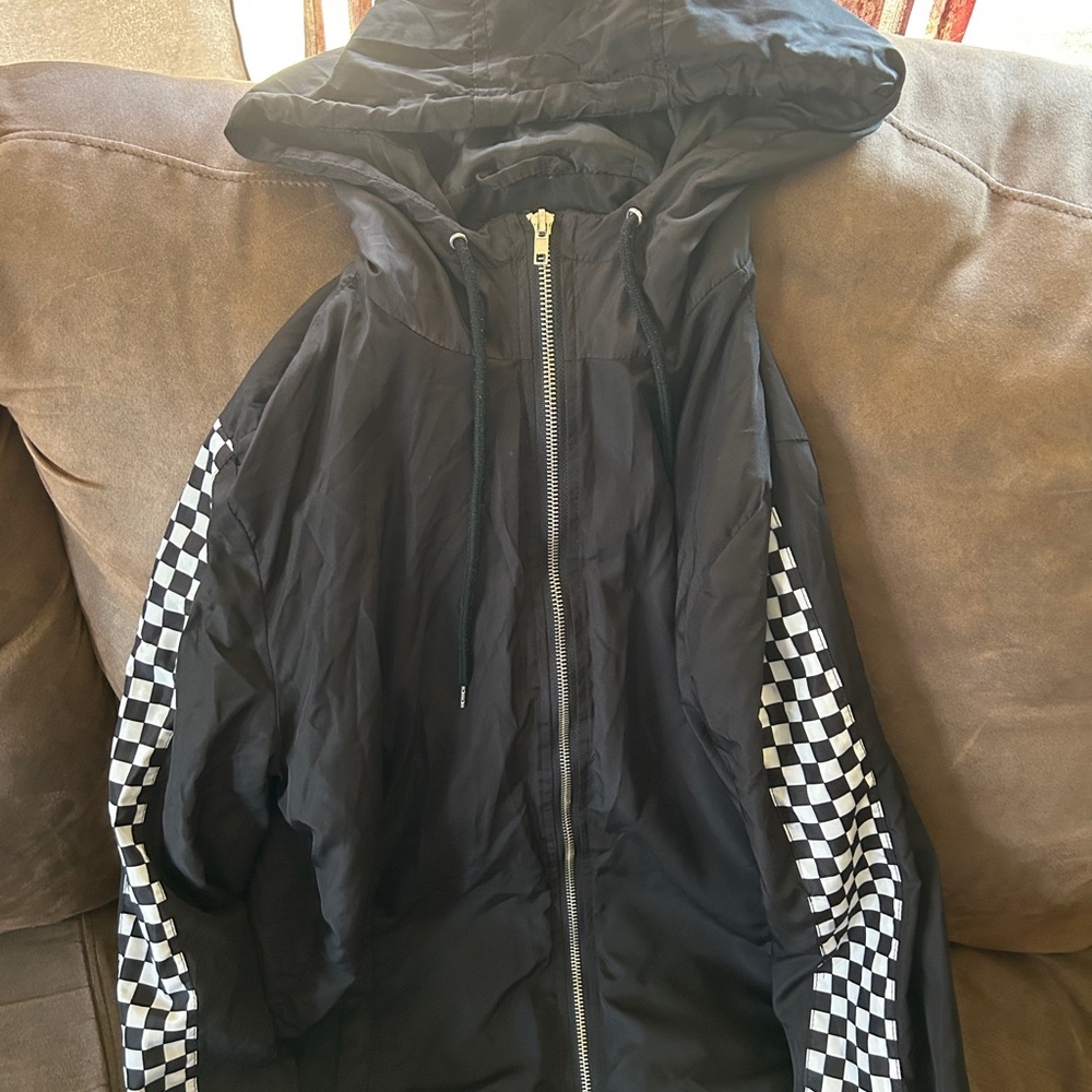 black checkered rue 21 jacket
